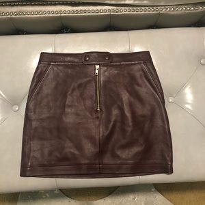 Valentine Gauthier Skirts - Valentine Gauthier maroon leather mini 0 Valentine Gauthier Skirts - Valentine Gauthier maroon leather mini 0